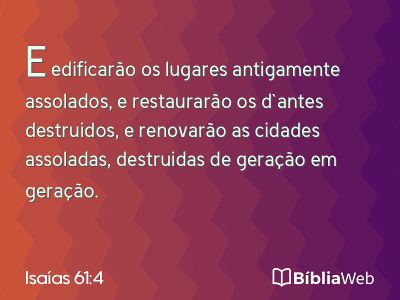 Isaías 61:4 em imagem para compartilhar