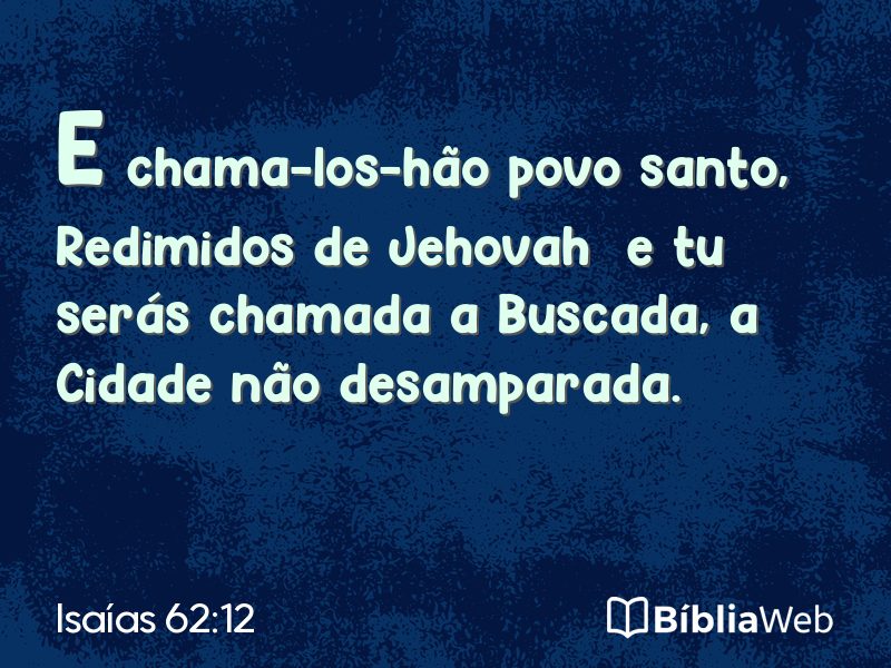 Isaías 62:12 em imagem para compartilhar