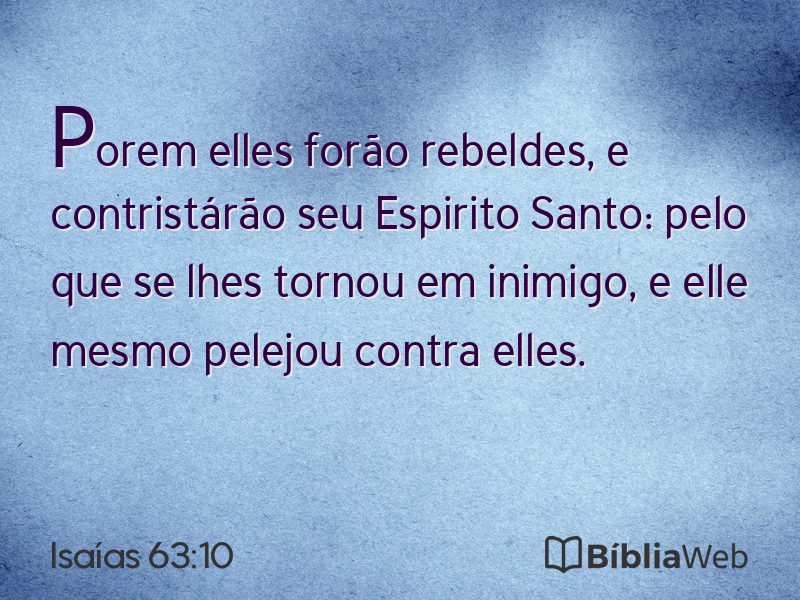 Isaías 63:10 em imagem para compartilhar