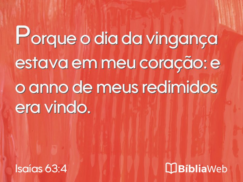 Isaías 63:4 em imagem para compartilhar
