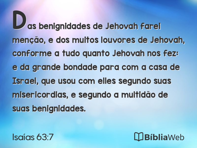 Isaías 63:7 em imagem para compartilhar