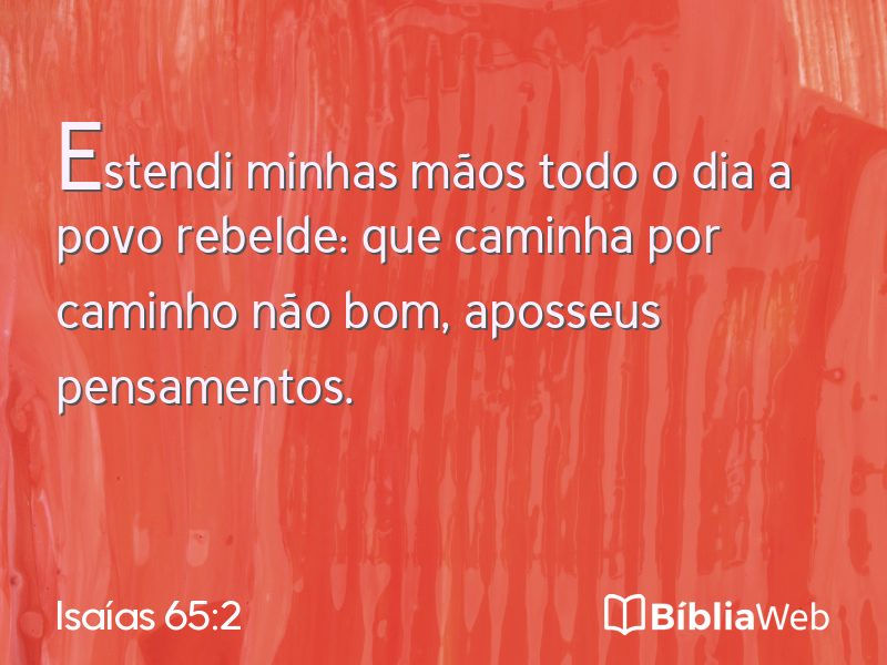 Isaías 65:2 em imagem para compartilhar