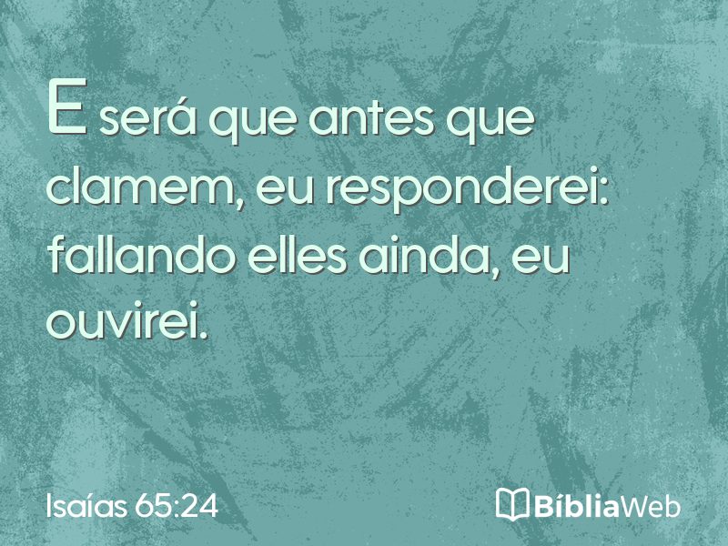 Isaías 65:24 em imagem para compartilhar