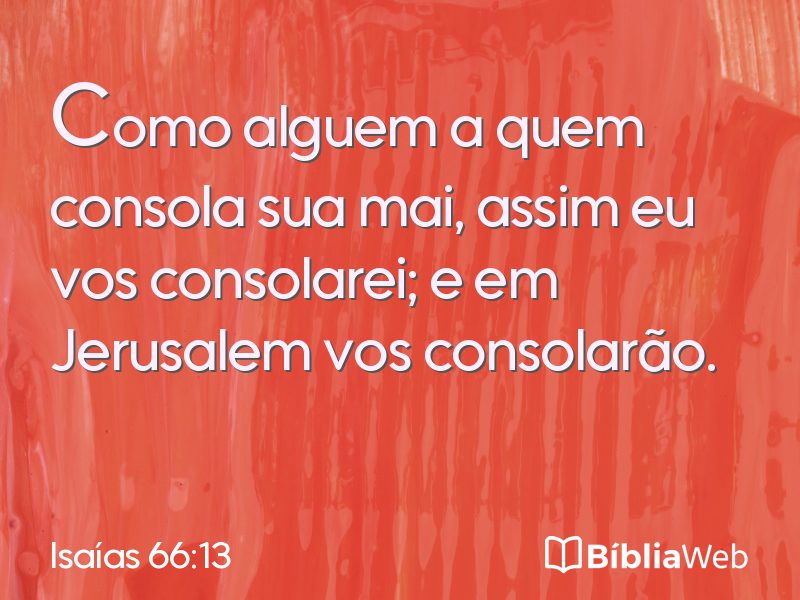 Isaías 66:13 em imagem para compartilhar