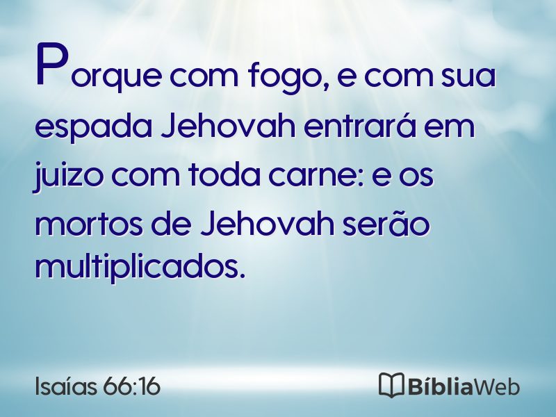 Isaías 66:16 em imagem para compartilhar