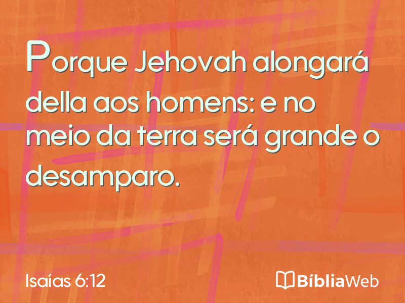 Isaías 6:12 em imagem para compartilhar
