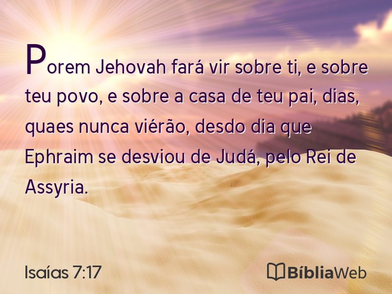 Isaías 7:17 em imagem para compartilhar