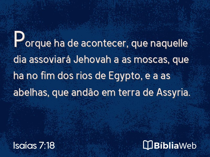 Isaías 7:18 em imagem para compartilhar