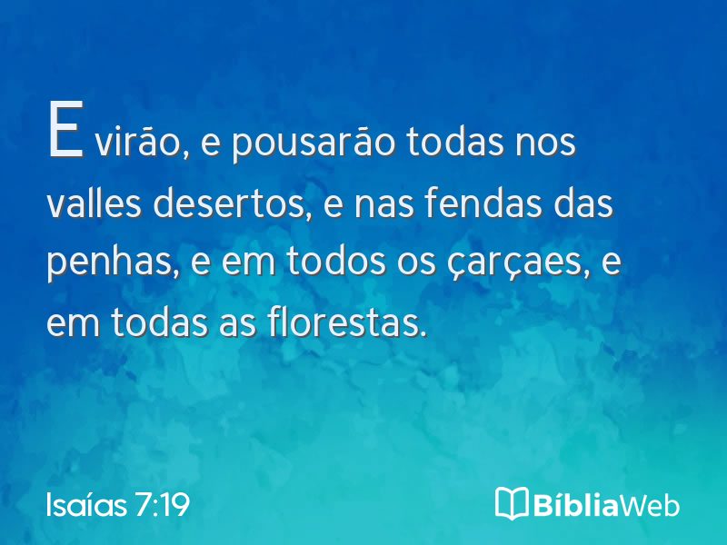 Isaías 7:19 em imagem para compartilhar