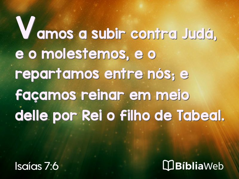 Isaías 7:6 em imagem para compartilhar