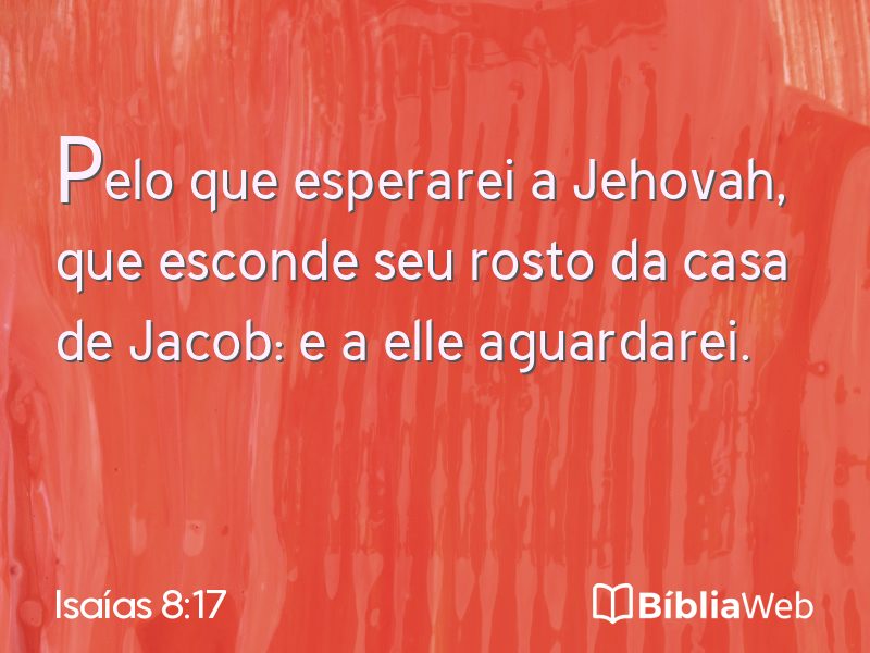 Isaías 8:17 em imagem para compartilhar