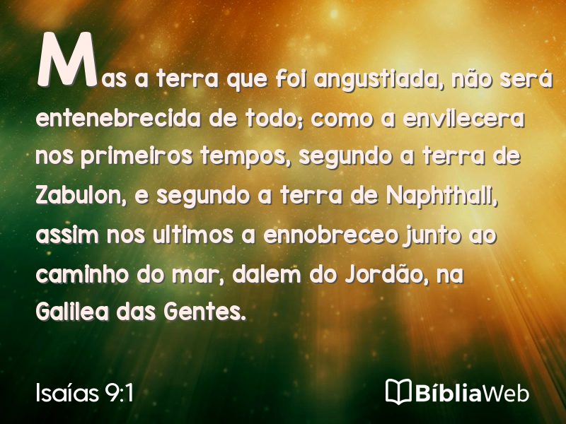 Isaías 9:1 em imagem para compartilhar