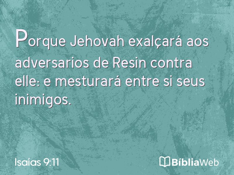Isaías 9:11 em imagem para compartilhar