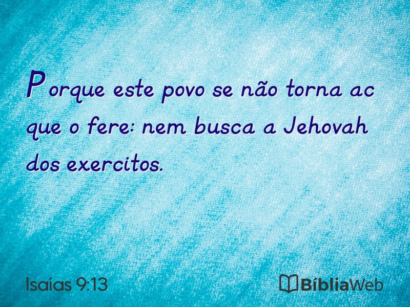 Isaías 9:13 em imagem para compartilhar