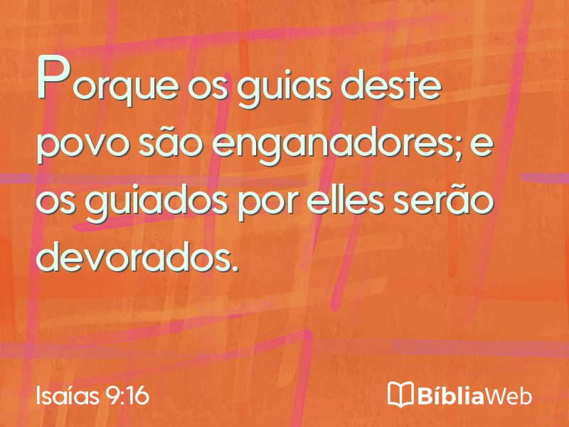 Isaías 9:16 em imagem para compartilhar