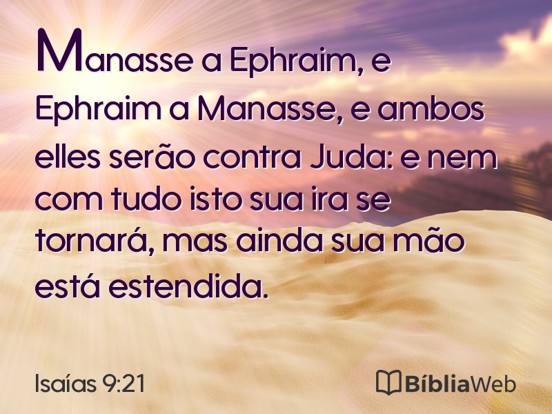 Isaías 9:21 em imagem para compartilhar