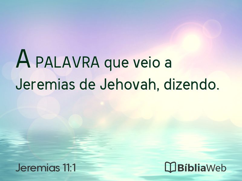 Jeremias 11:1 em imagem para compartilhar