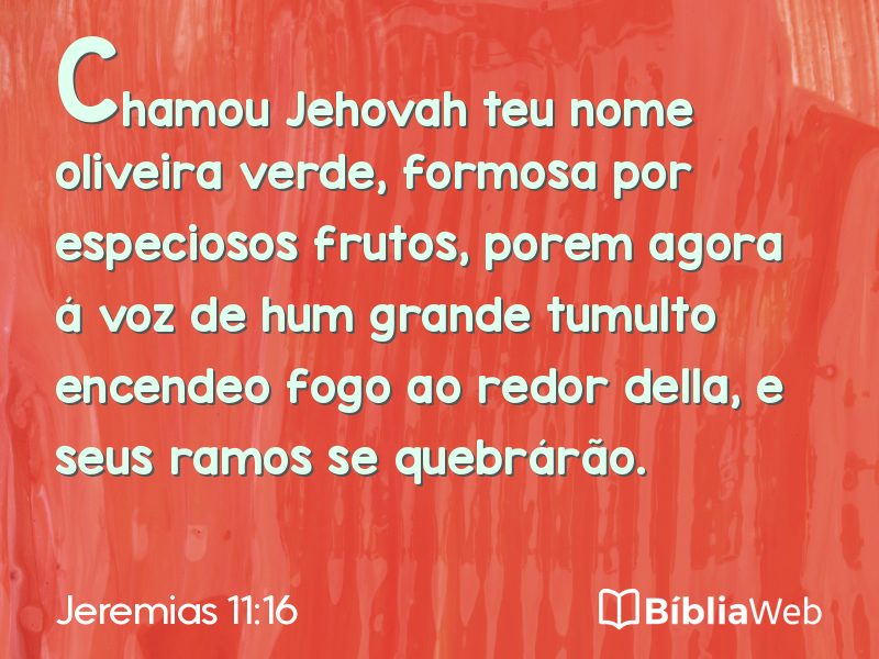 Jeremias 11:16 em imagem para compartilhar