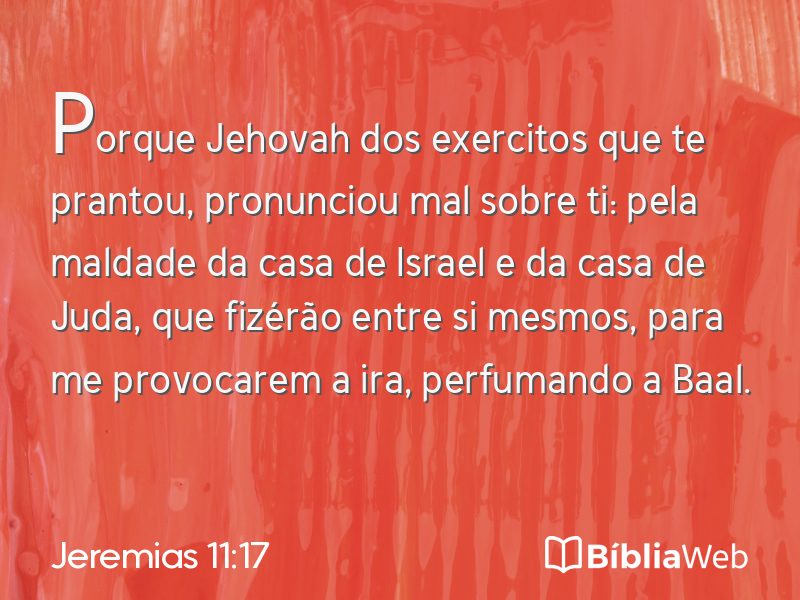 Jeremias 11:17 em imagem para compartilhar