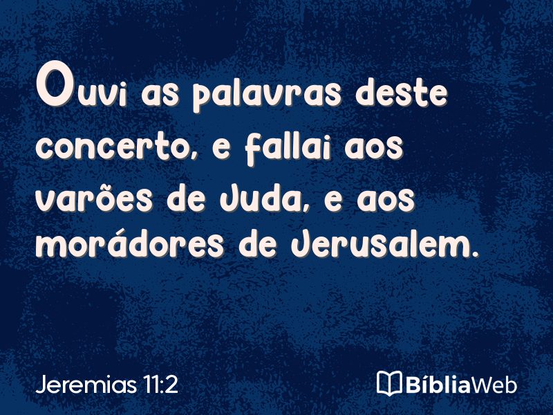 Jeremias 11:2 em imagem para compartilhar