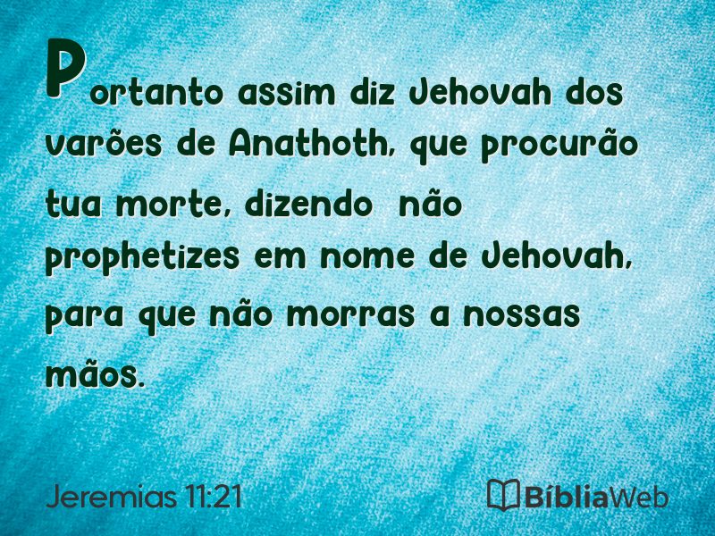 Jeremias 11:21 em imagem para compartilhar