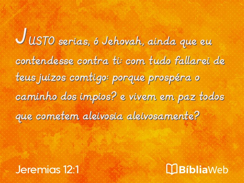 Jeremias 12:1 em imagem para compartilhar