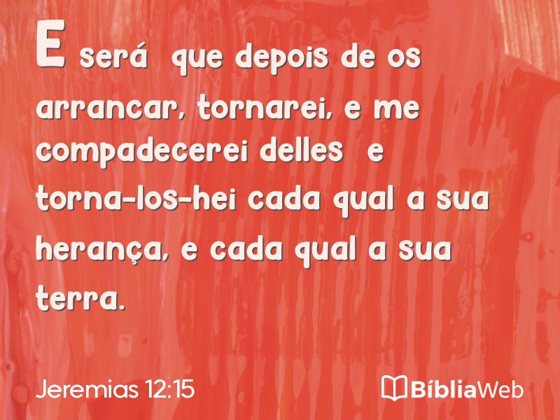 Jeremias 12:15 em imagem para compartilhar