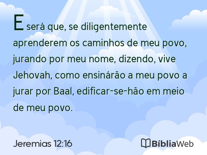 Jeremias 12:16 em imagem para compartilhar