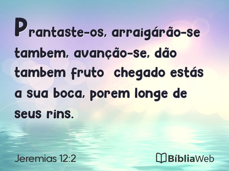 Jeremias 12:2 em imagem para compartilhar