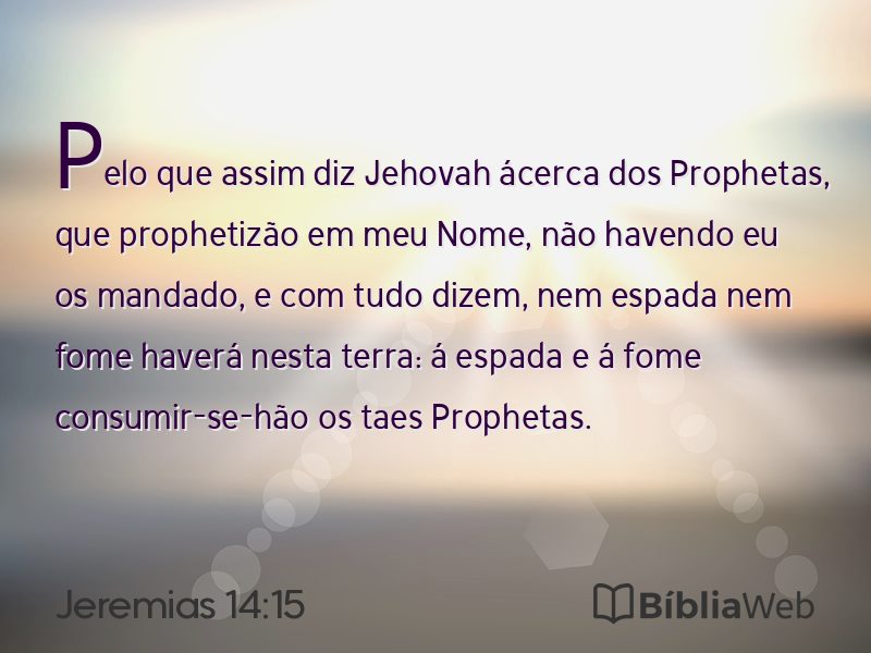 Jeremias 14:15 em imagem para compartilhar
