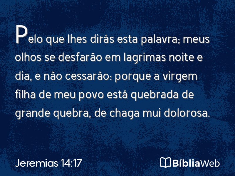 Jeremias 14:17 em imagem para compartilhar