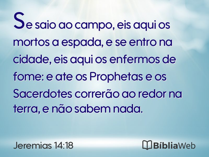 Jeremias 14:18 em imagem para compartilhar