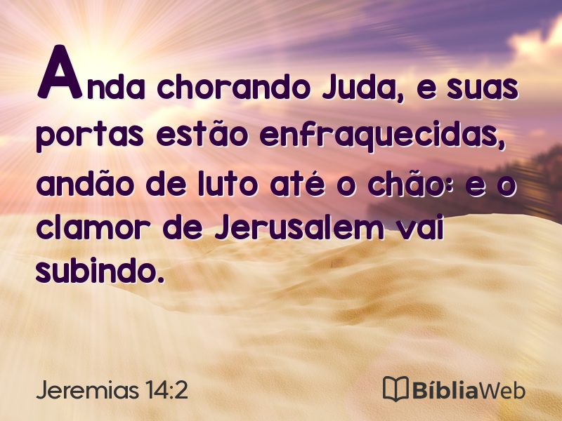 Jeremias 14:2 em imagem para compartilhar