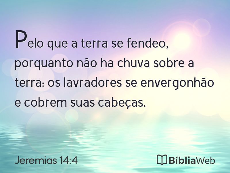 Jeremias 14:4 em imagem para compartilhar