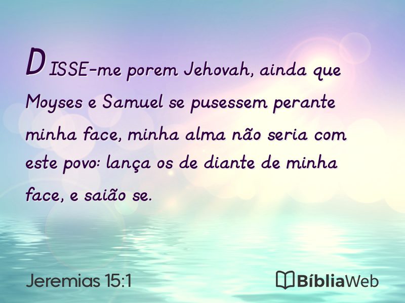 Jeremias 15:1 em imagem para compartilhar