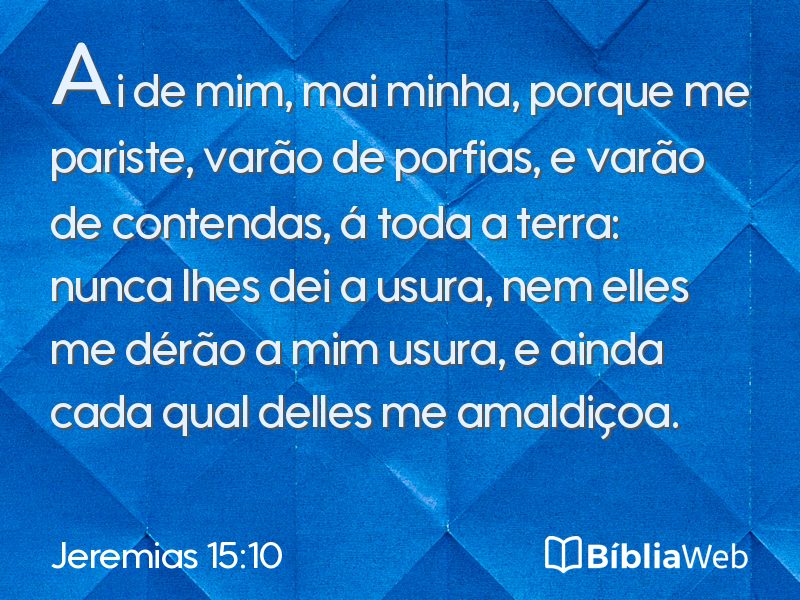 Jeremias 15:10 em imagem para compartilhar
