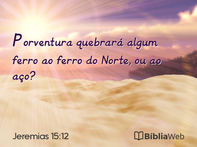 Jeremias 15:12 em imagem para compartilhar