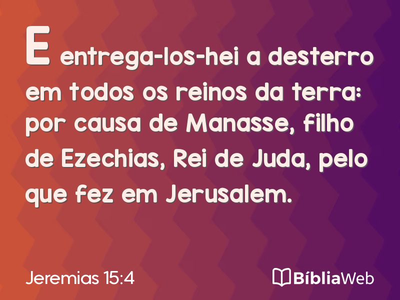 Jeremias 15:4 em imagem para compartilhar