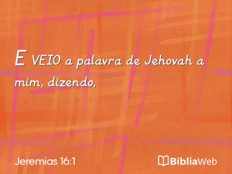 Jeremias 16:1 em imagem para compartilhar