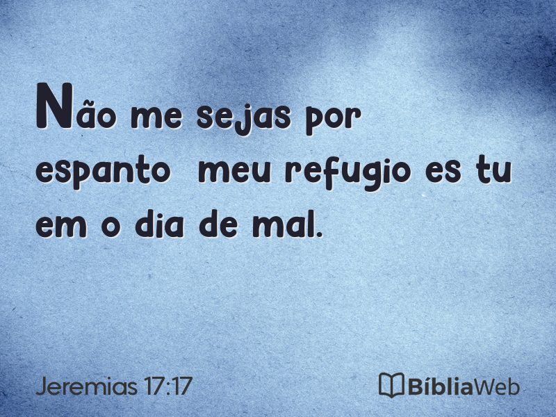 Jeremias 17:17 em imagem para compartilhar