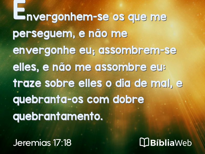 Jeremias 17:18 em imagem para compartilhar