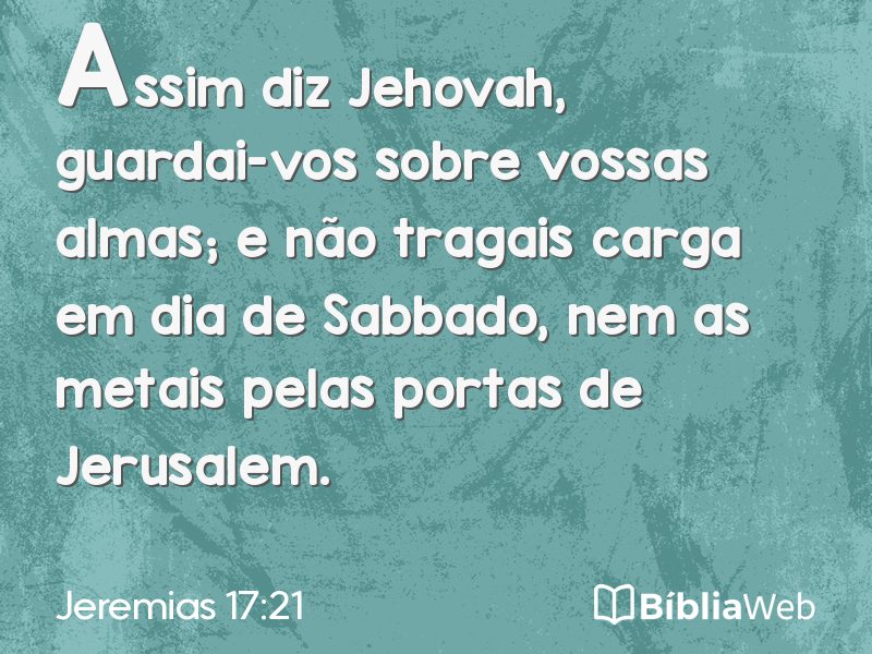 Jeremias 17:21 em imagem para compartilhar
