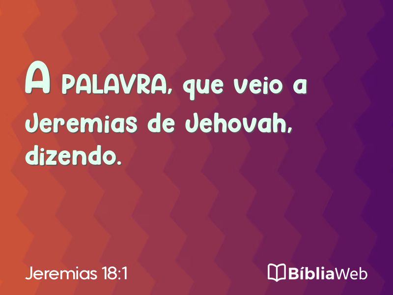 Jeremias 18:1 em imagem para compartilhar