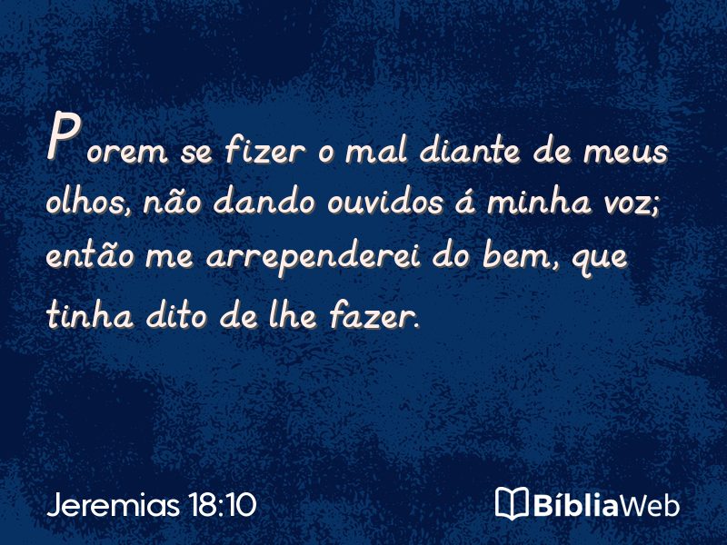 Jeremias 18:10 em imagem para compartilhar