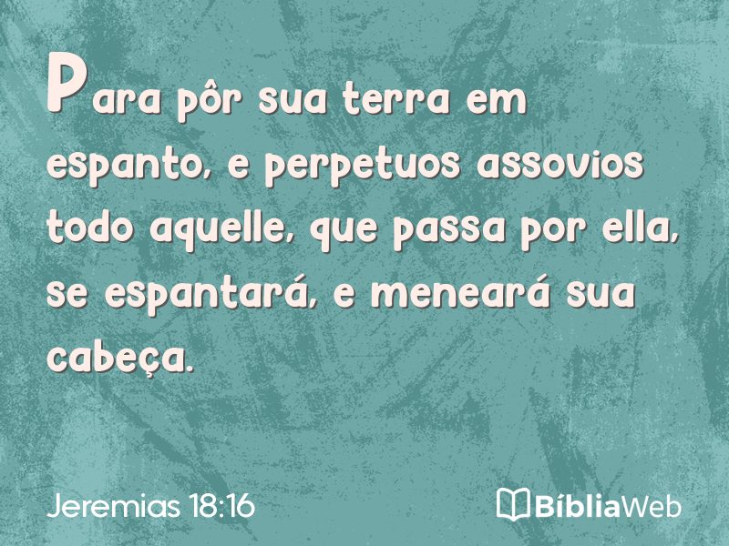 Jeremias 18:16 em imagem para compartilhar