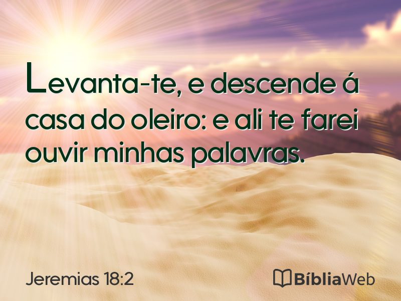Jeremias 18:2 em imagem para compartilhar