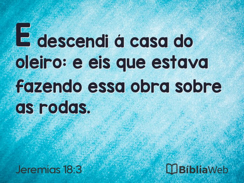 Jeremias 18:3 em imagem para compartilhar