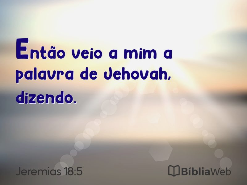 Jeremias 18:5 em imagem para compartilhar