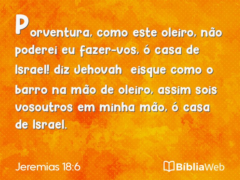 Jeremias 18:6 em imagem para compartilhar