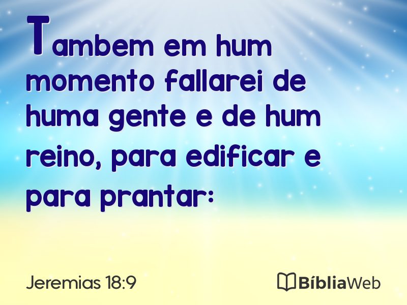 Jeremias 18:9 em imagem para compartilhar